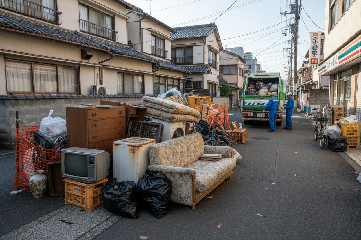 粗大ごみ、ゴミ回収の写真